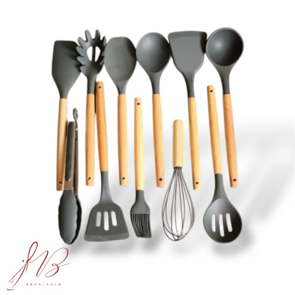 کفگیرملاقه 12پارچه سیلیکونی فدک