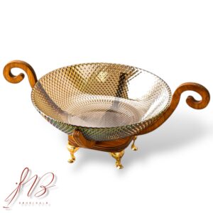 آجیل خوری ارغوانی پرنس پایه چوبی
