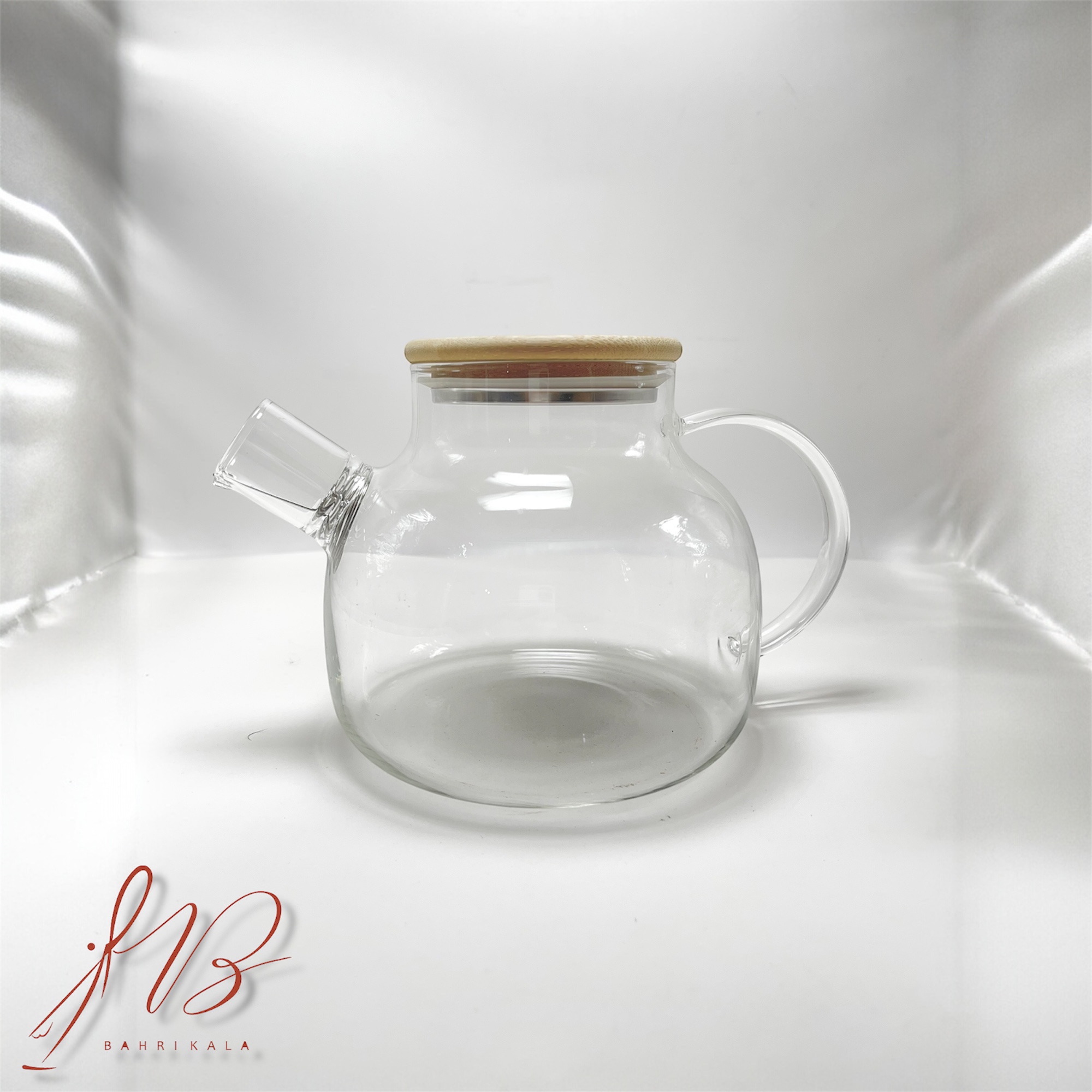 قوری پیرکس درب بامبو ناتالی کدZ1000 - تصویر 2