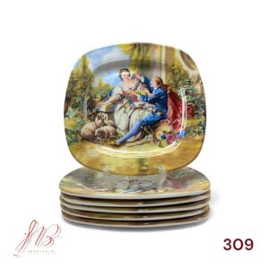 پیش دستی مربعی آتاسای طرح لیلی مجنون کد ۳۰۹