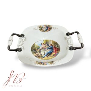 کاسه مربعی چینی آتاسای طرح لیلی مجنون کد ۳۴